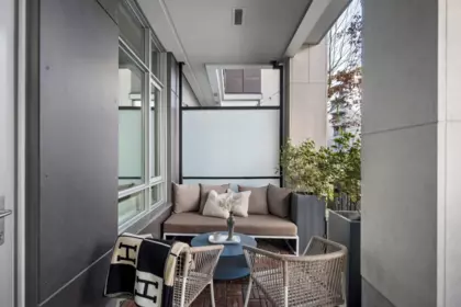 Garage Interior Photo of 102 128 Athletes Way, Vancouver, BC