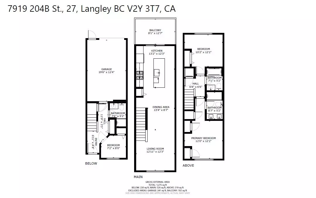 Exterior Rear Photo of 27 7919 204b Street, Langley, BC