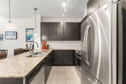 Kitchen Island Photo of 402 245 Ross Drive, New Westminster, BC