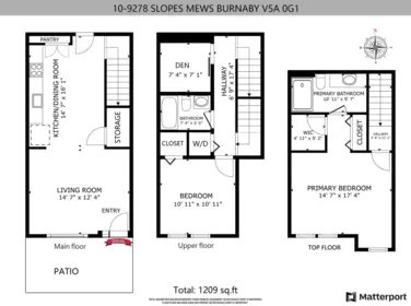 Staircase Photo of 10 9278 Slopes Mews, Burnaby, BC