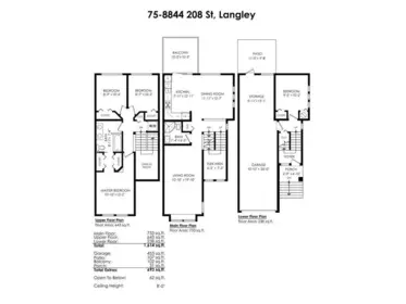 Living Room Photo of 75 8844 208 Street, Langley, BC