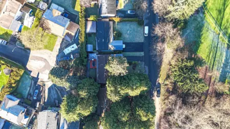 Aerial View of 1668 Connaught Drive, Port Coquitlam, BC