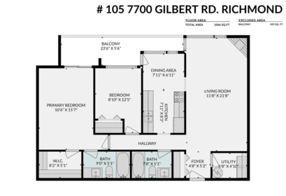 Exterior Rear Photo of 105 7700 Gilbert Road, Richmond, BC