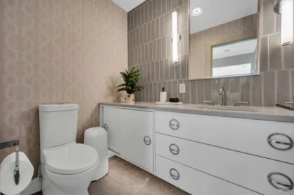 Powder Room Photo of 130 Oceanview Place, Lions Bay, BC