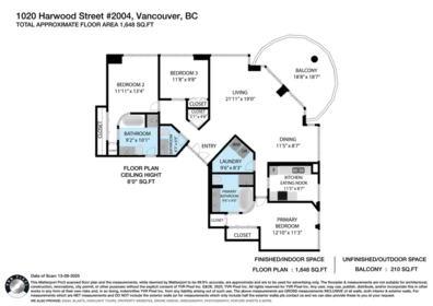 Hallway Photo of 2004 1020 Harwood Street, Vancouver, BC
