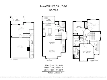 4 7428 Evans Road, Sardis, BC, Sardis — Townhouse for sale