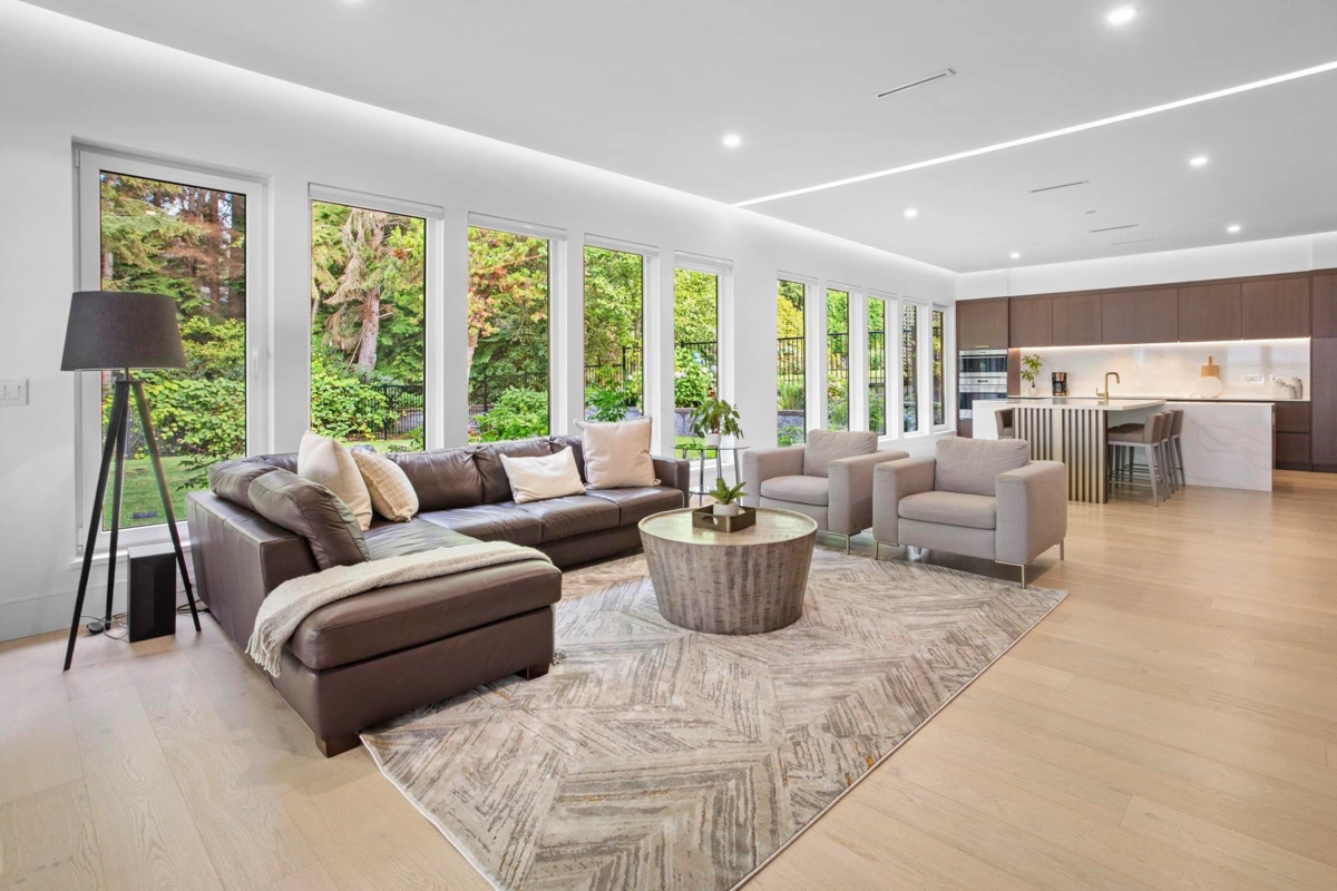 Aerial View of 5197 Sonora Drive, North Vancouver, BC