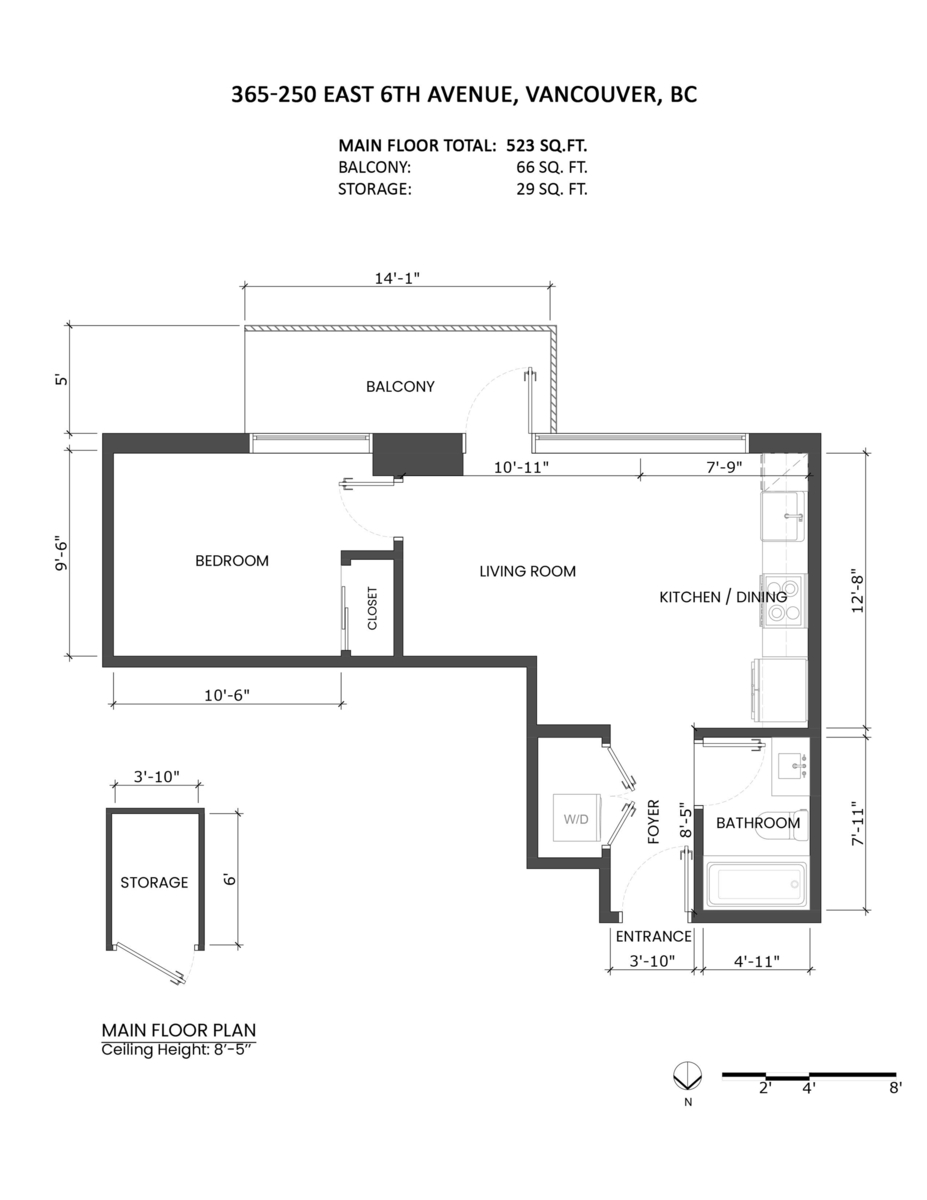 Guest Bathroom Photo of 365 250 E 6th Avenue, Vancouver, BC
