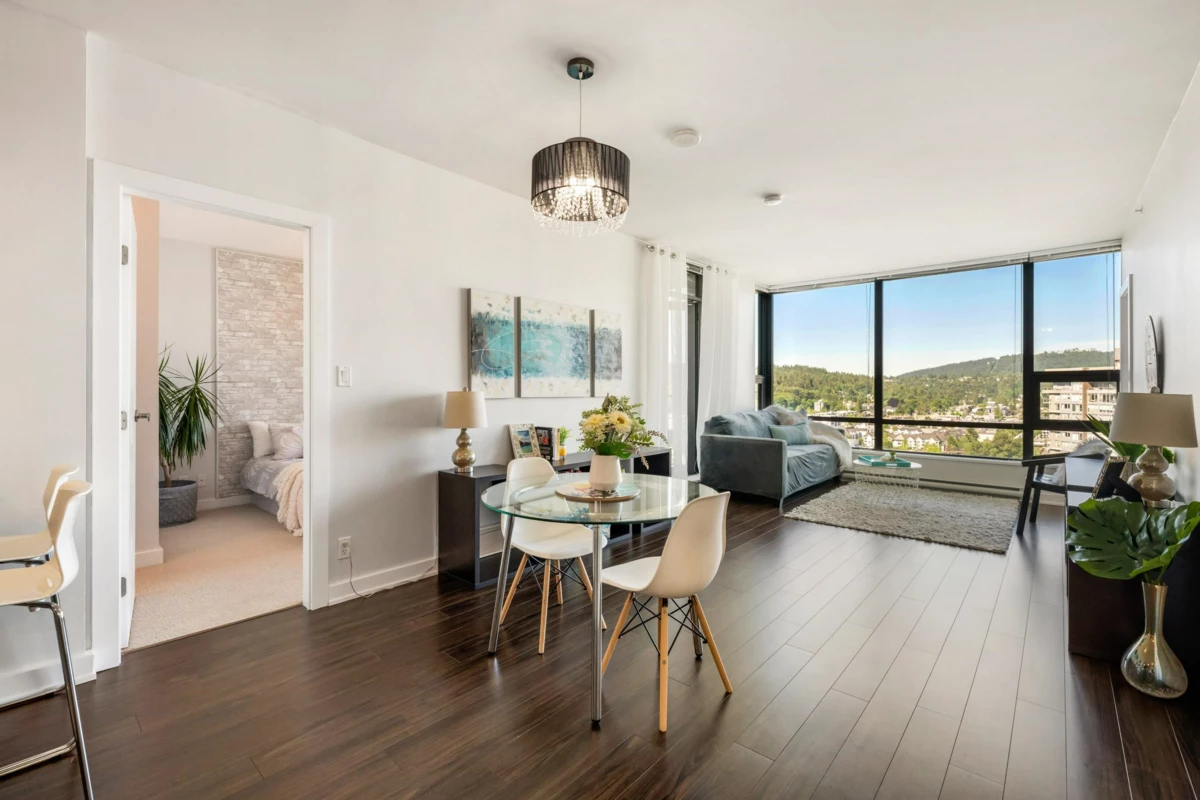 Living Room Photo of 2202 301 Capilano Road, Port Moody, BC