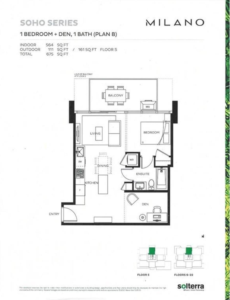 Kitchen Island Photo of 809 2378 Alpha Avenue, Burnaby, BC