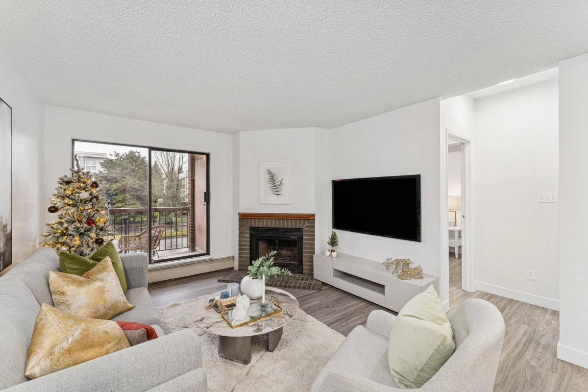 Living Room Photo of 106 8511 Westminster Highway, Richmond, BC