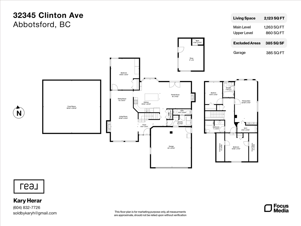 Aerial View of 32345 Clinton Avenue, Abbotsford, BC