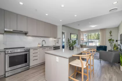 Kitchen Island Photo of 508 6438 Byrnepark Drive, Burnaby, BC