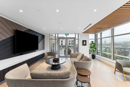 Aerial View of 317 755 Harbourside Drive, North Vancouver, BC
