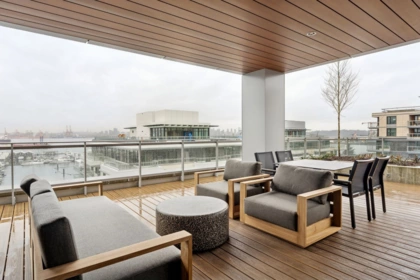 Backyard Photo of 317 755 Harbourside Drive, North Vancouver, BC