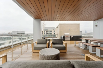 Outdoor Deck Photo of 317 755 Harbourside Drive, North Vancouver, BC