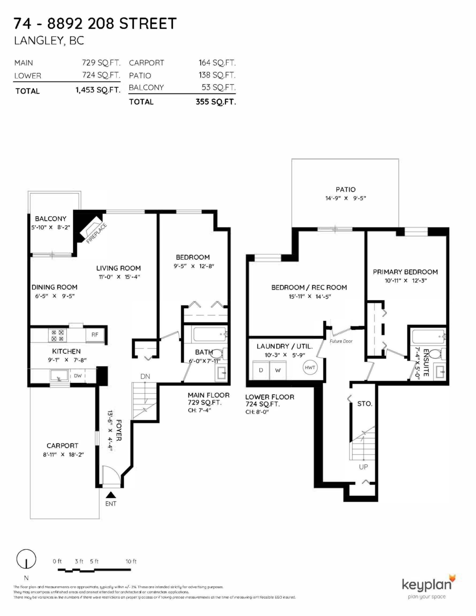 Primary Bedroom Photo of 74 8892 208 Street, Langley, BC