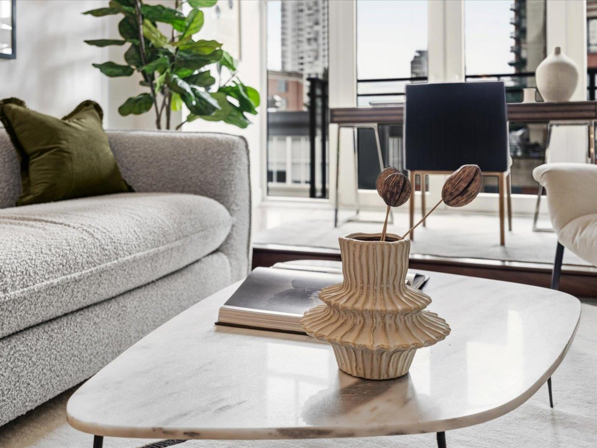 Living Room Photo of 301 1275 Hamilton Street, Vancouver, BC