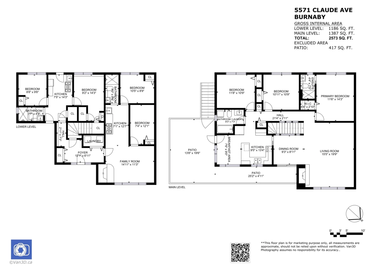 Playground / Recreational Area Near 5571 Claude Avenue, Burnaby, BC