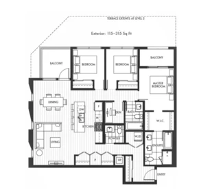Outdoor Patio Photo of 202 22265 Dewdney Trunk Road, Maple Ridge, BC
