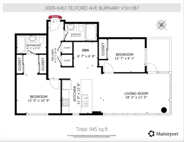 Office / Den Photo of 3009 6461 Telford Avenue, Burnaby, BC
