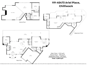 Kitchen Island Photo of 119 45473 Ariel Place, Cultus Lake, BC