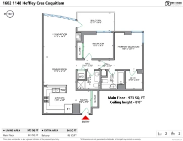 Walk-In Closet Photo of 1602 1148 Heffley Crescent, Coquitlam, BC