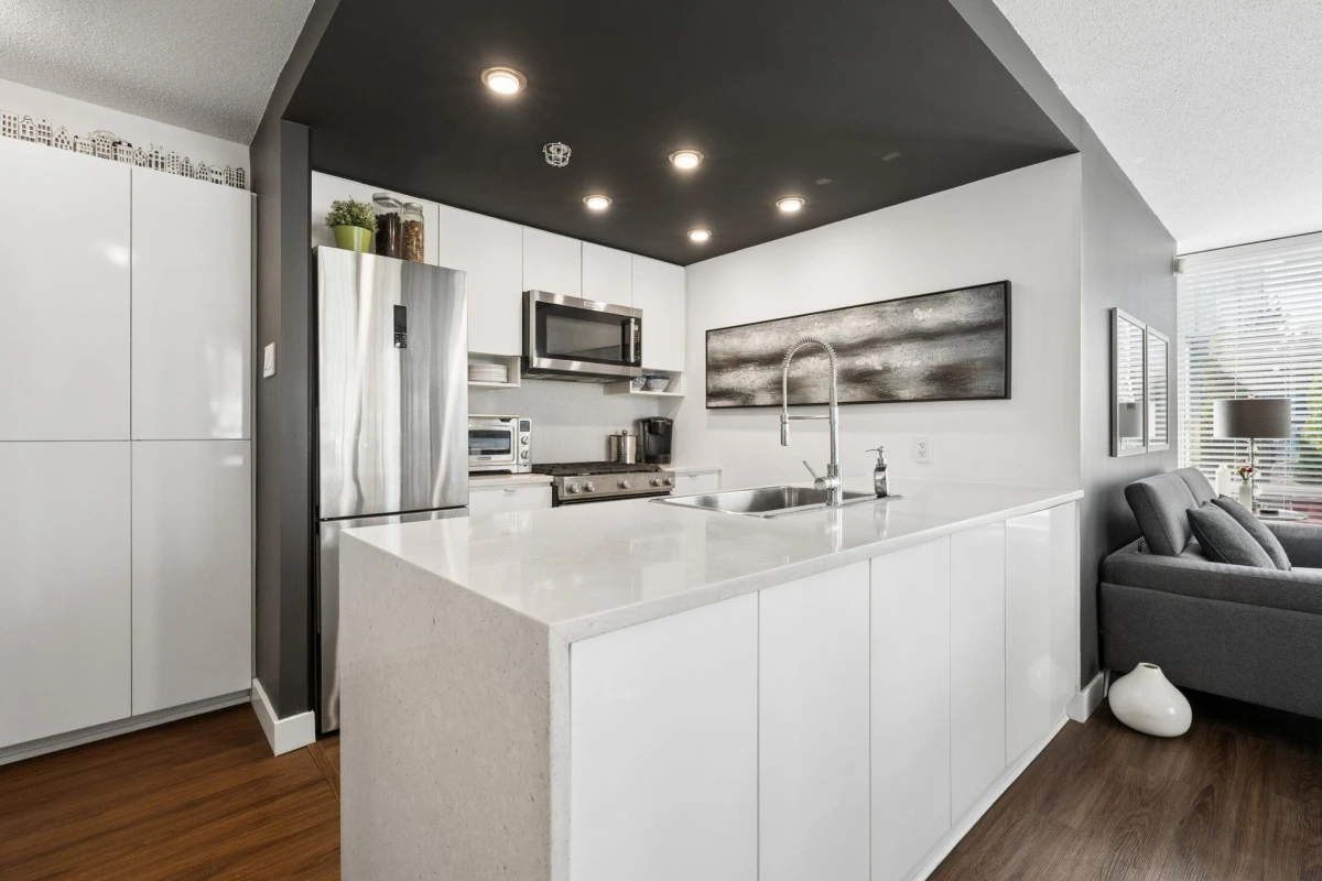 Living Room Photo of 310 939 Expo Boulevard, Vancouver, BC