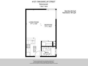 Pantry Photo of 107 1940 Barclay Street, Vancouver, BC