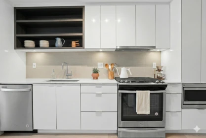 Kitchen Island Photo of 414 725 Marine Drive, North Vancouver, BC