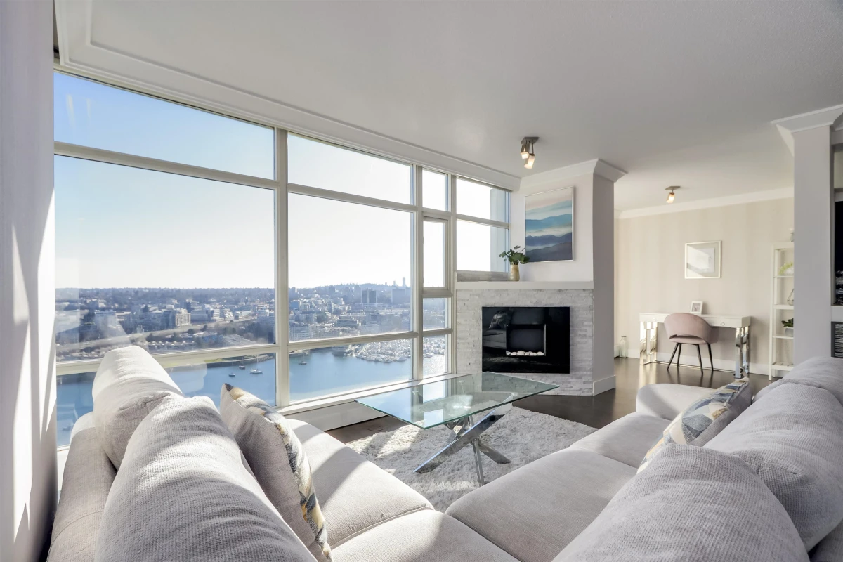 Exterior Rear Photo of 3002 1199 Marinaside Crescent, Vancouver, BC
