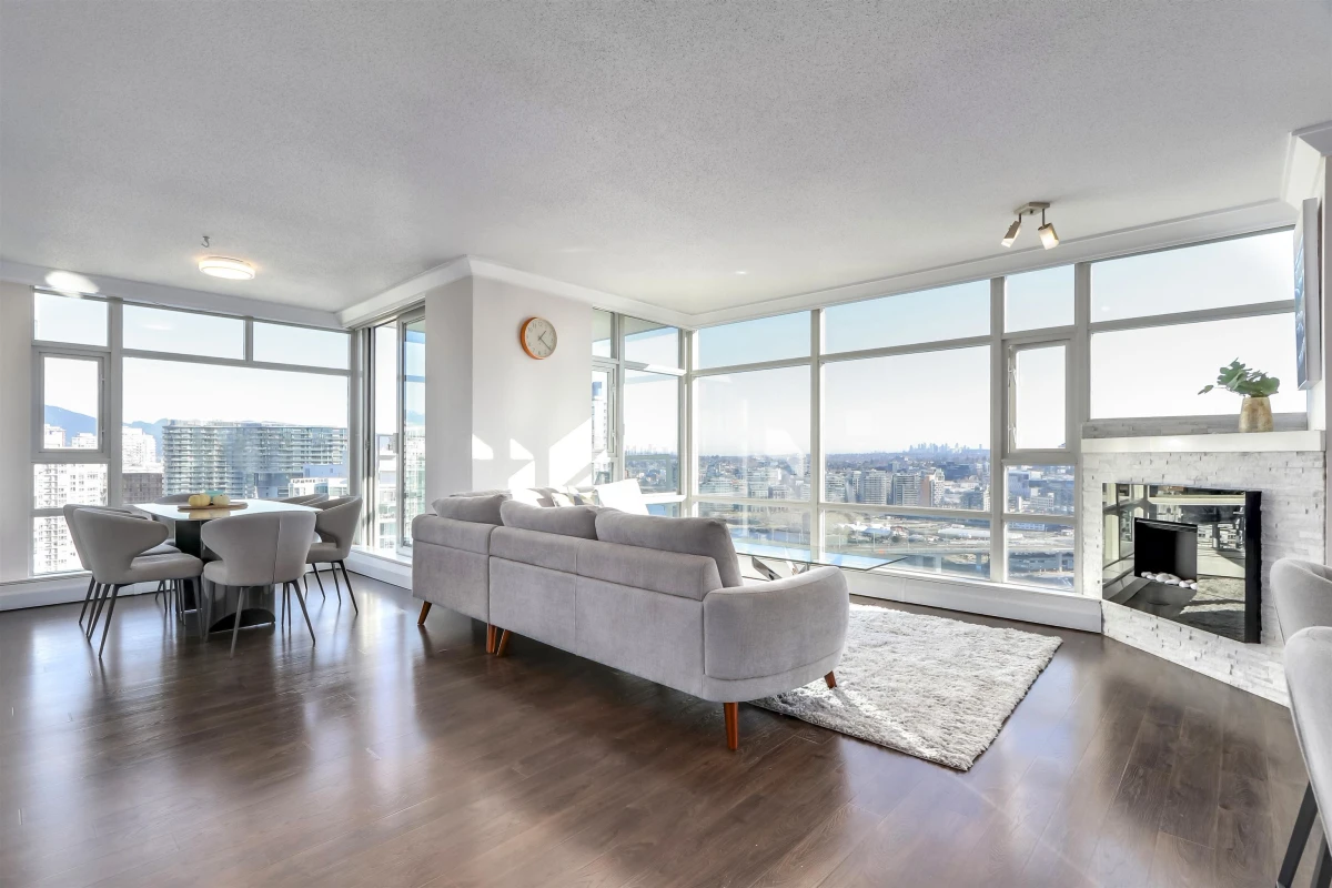 Living Room Photo of 3002 1199 Marinaside Crescent, Vancouver, BC