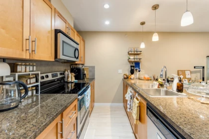 Kitchen Island Photo of 307 5000 Imperial Street, Burnaby, BC