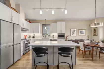 Kitchen Island Photo of 125 3458 Burke Village Promenade, Coquitlam, BC