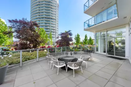 Aerial View of 602 7683 Park Crescent, Burnaby, BC