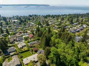 Aerial View of 2440 Queens Avenue, West Vancouver, BC