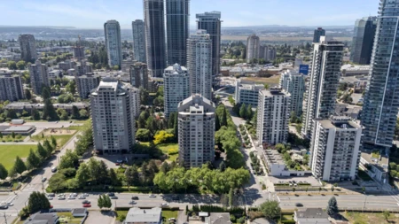 Aerial View of 403 6070 Mcmurray Avenue, Burnaby, BC