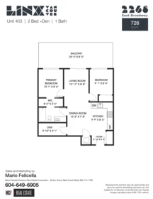 Outdoor Patio Photo of 403 2268 E Broadway, Vancouver, BC