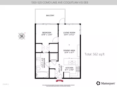 Loft / Bonus Room Photo of 1303 520 Como Lake Avenue, Coquitlam, BC
