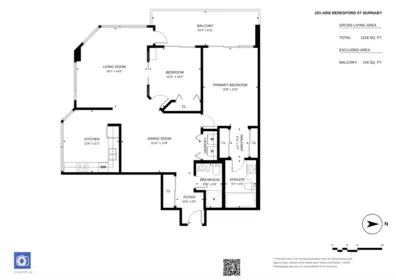 Aerial View of 201 4350 Beresford Street, Burnaby, BC