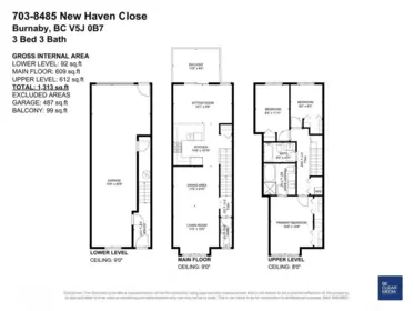 Aerial View of 703 8485 New Haven Close, Burnaby, BC