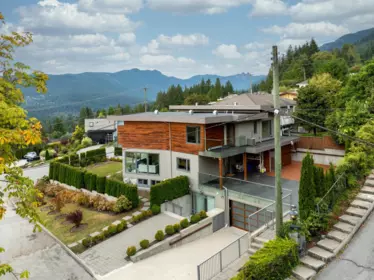 Aerial View of 4716 Skyline Drive, North Vancouver, BC