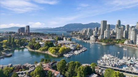 Aerial View of 1124 Ironwork Passage, Vancouver, BC