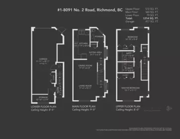 1 8091 No. 2 Road, Richmond, BC, Richmond — Townhouse for sale