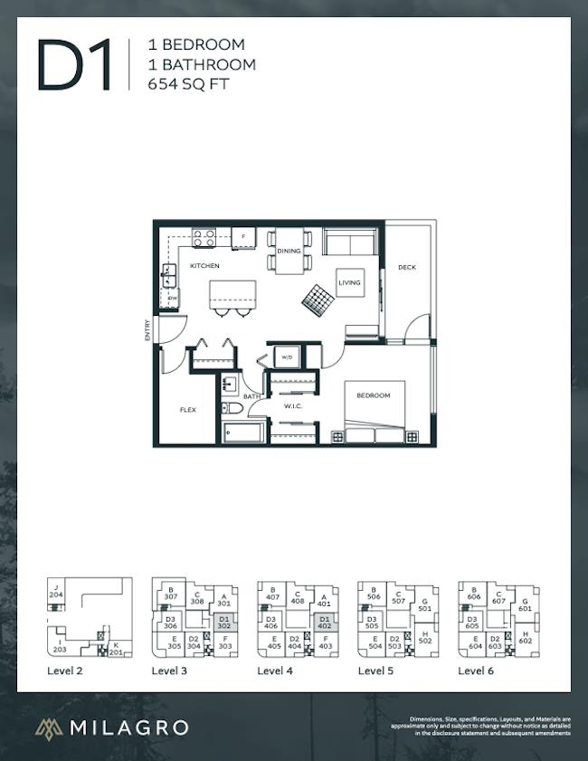 Bedroom 3 Photo of 402 1365 Victoria Street, Squamish, BC