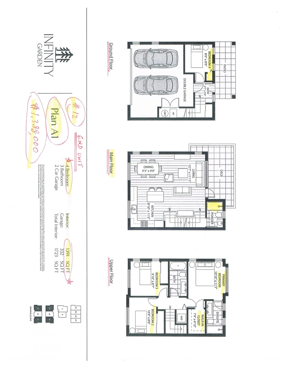 Dining Area Photo of 12 9511 Granville Avenue, Richmond, BC