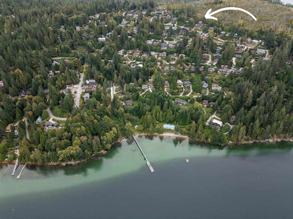 Aerial View of 5895 Skookumchuk Road, Sechelt, BC