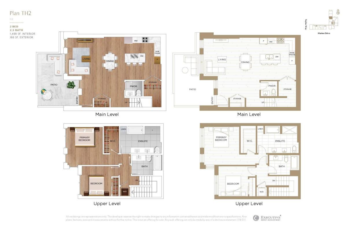 Outdoor Deck Photo of TH2 423 6th Street, West Vancouver, BC