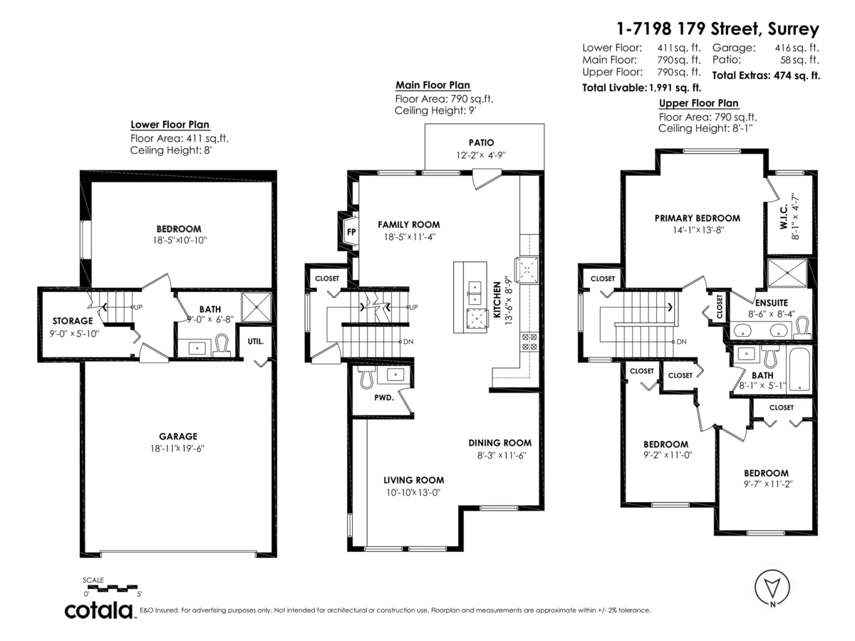 Primary Bedroom Photo of 1 7198 179 Street, Surrey, BC
