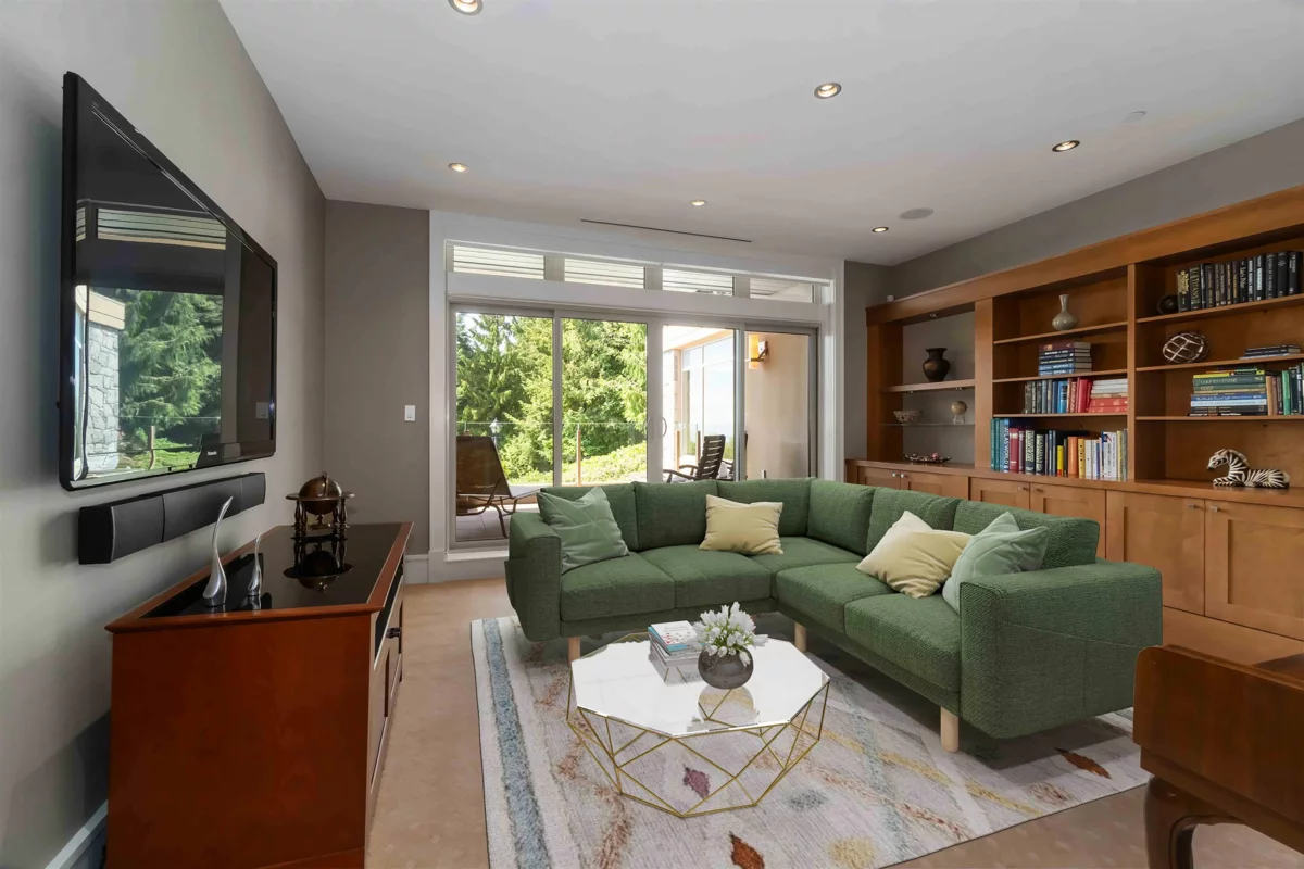 Basement Recreation Room Photo of 304 2535 Garden Court, West Vancouver, BC